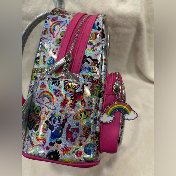 Loungefly x Lisa Frank AOP Irridescent Mini Backpack - Picture 2 of 14